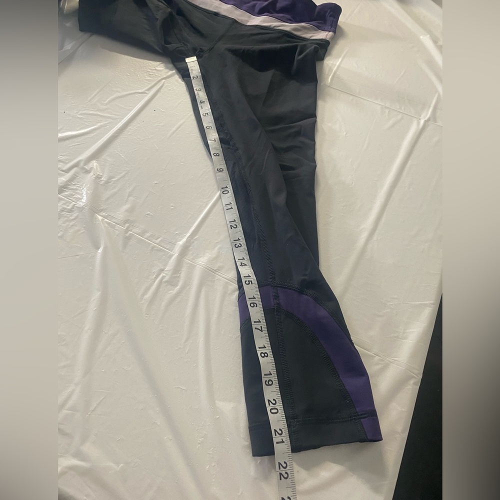 lululemon athletica run inspire crop II  deep coal and Concord grape - Picture 7 of 7